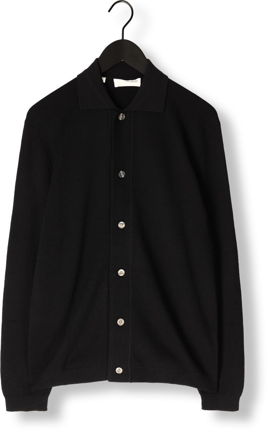 SELECTED HOMME Heren Truien & Vesten Lshtray Ls Knit Merino Butten Cardigan Zwart