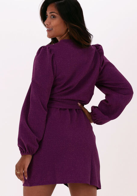 Paarse REFINED DEPARTMENT Mini jurk LOTTE - large