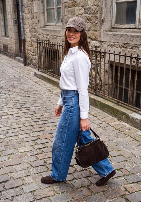 Witte TOMMY JEANS Top TJW RLX ESSENTIAL SHIRT - large