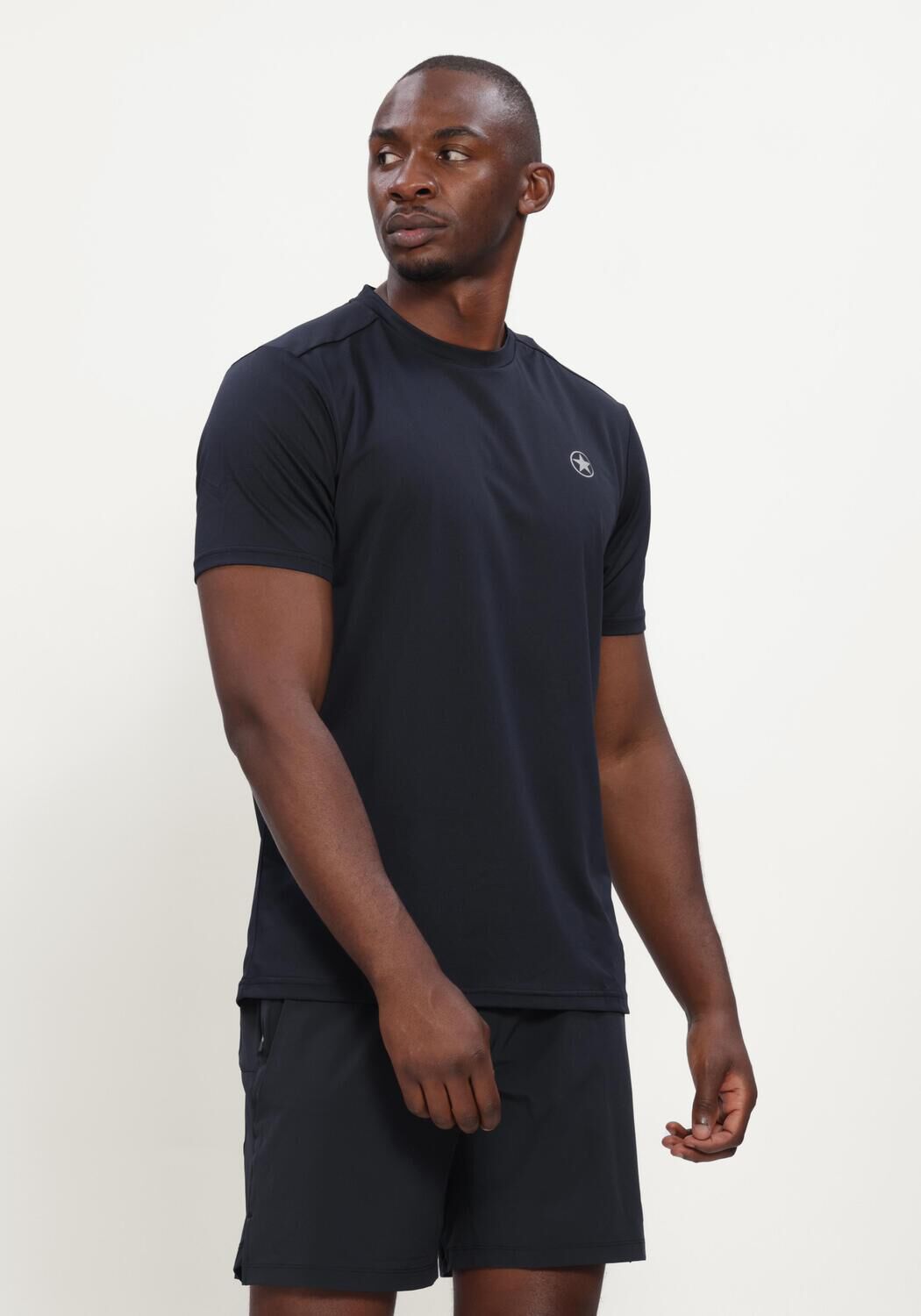AIRFORCE Heren Polo's & T-shirts Easton Sport T-shirt Donkerblauw