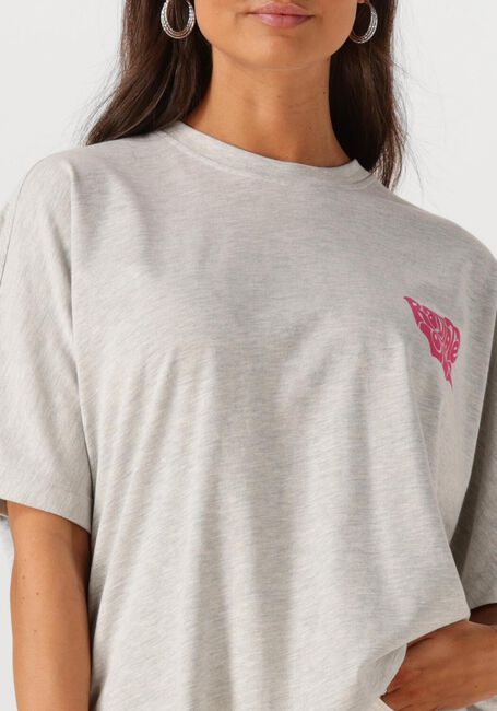 Grijze CATWALK JUNKIE T-shirt OVERSIZED GRAPHIC TSHIRT - large