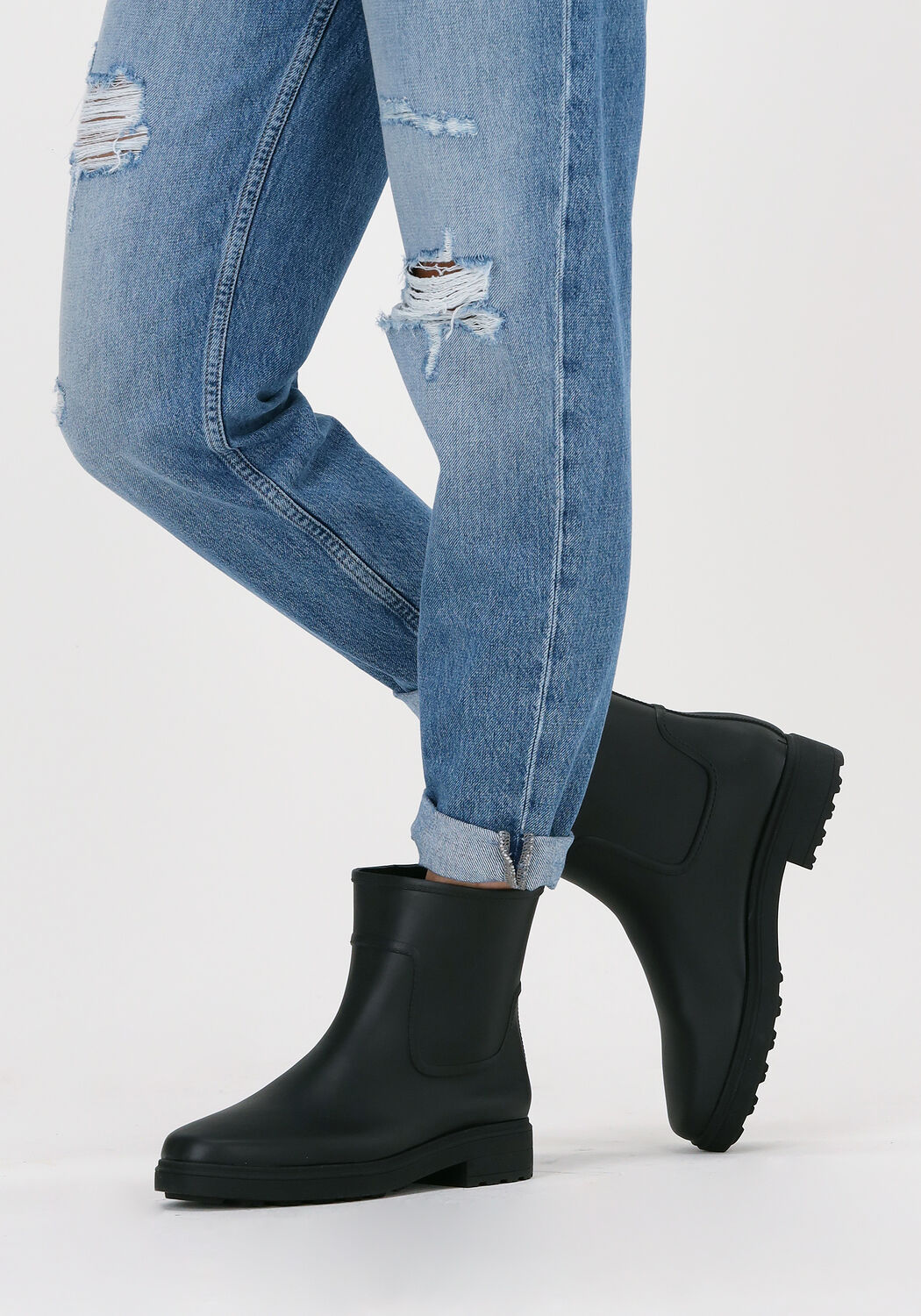 zwarte calvin klein regenlaarzen rain boot