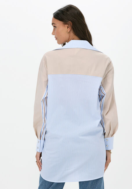 Lichtblauwe ACCESS Blouses SHIRT WITH COMBO OF STRIPES AND EMBROIDERY - large