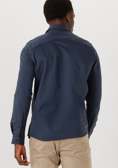 Donkerblauwe CAST IRON Klassieke overhemden CF TECH TWILL JERSEY - large