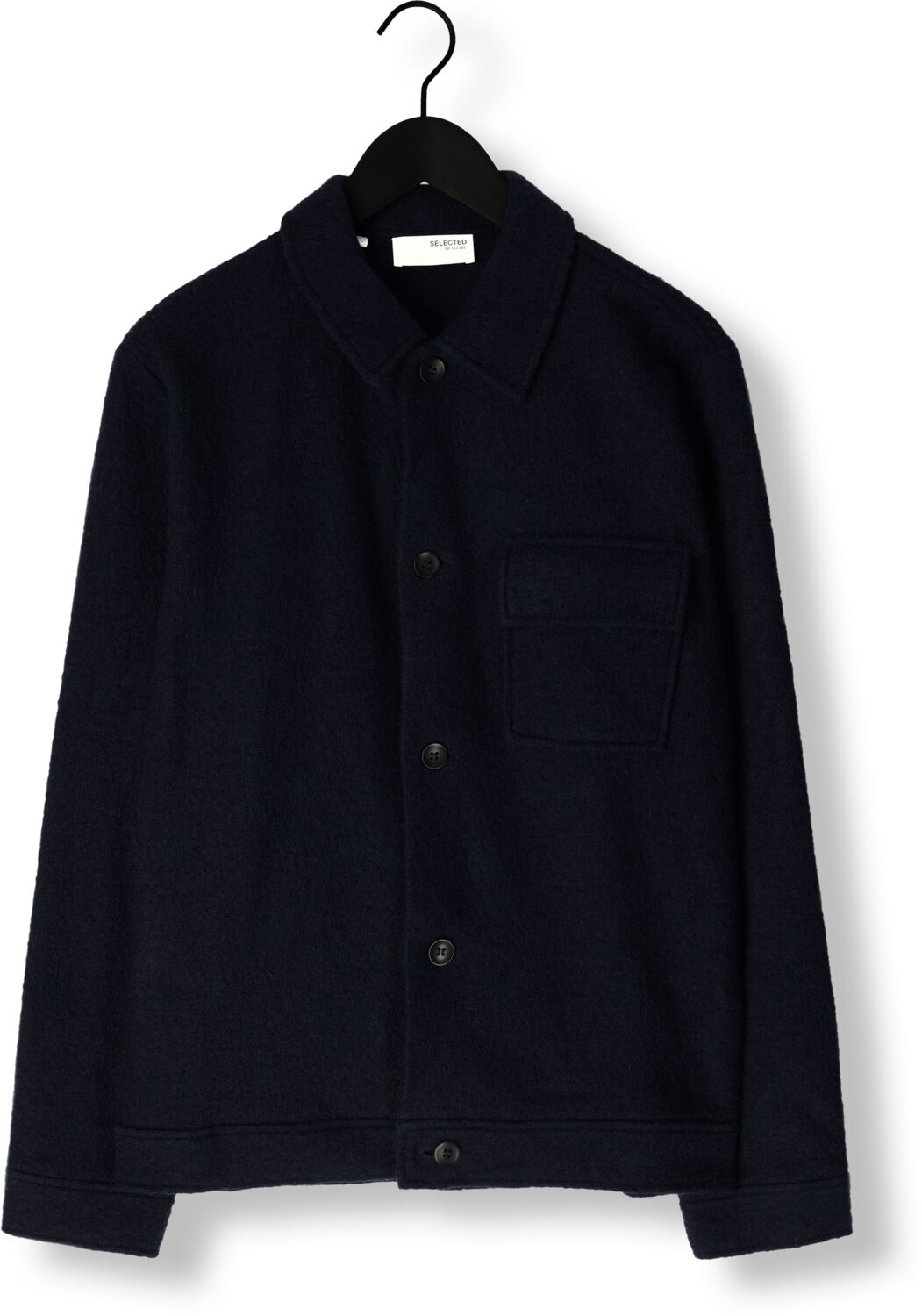 SELECTED HOMME Heren Overshirts Slhnealy Ls Knit Shirt Jacket Donkerblauw