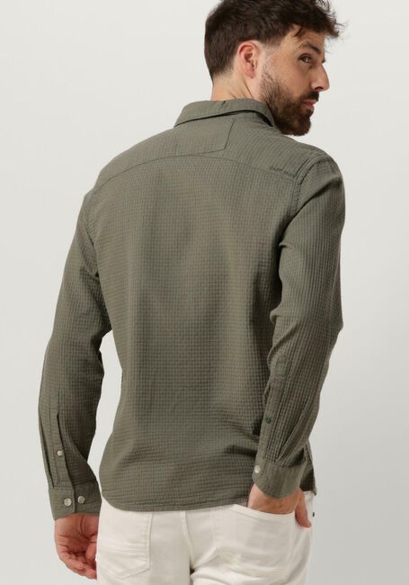 Groene CAST IRON Casual overhemd LONG SLEEVE SHIRT SQUARE STRUCTURE REGULAR FIT - large