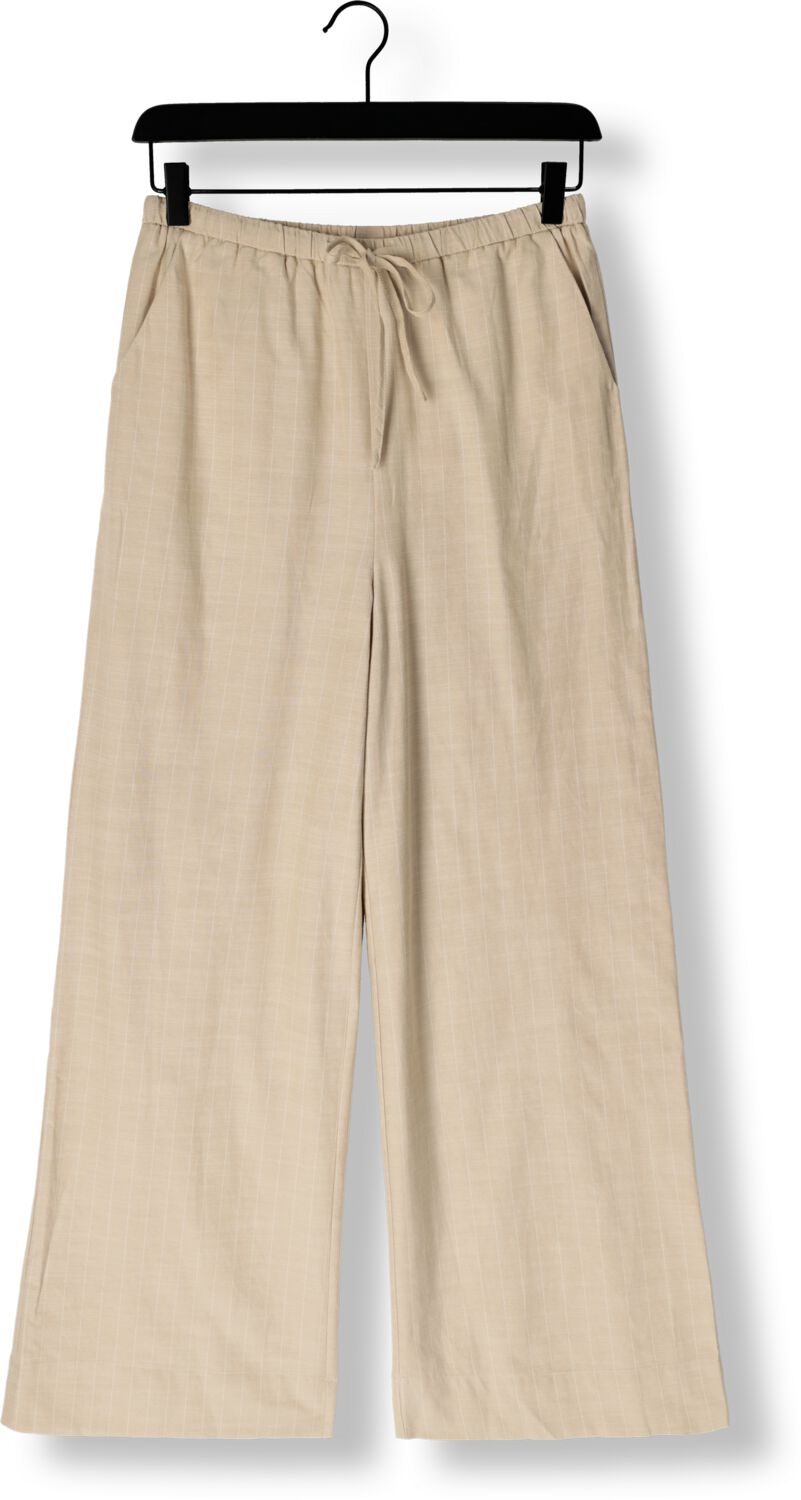 NEO NOIR Dames Broeken Heifa Stripe Pants Beige