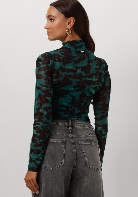 Groene POM AMSTERDAM Top TURTLENECK - CAMO TEAL GREEN - large