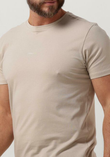 Zand PUREWHITE T-shirt TSHIRT WITH SMALL LOGO ON CHEST AND TRIANGLE GRADIENT PRINT AT BACK - large