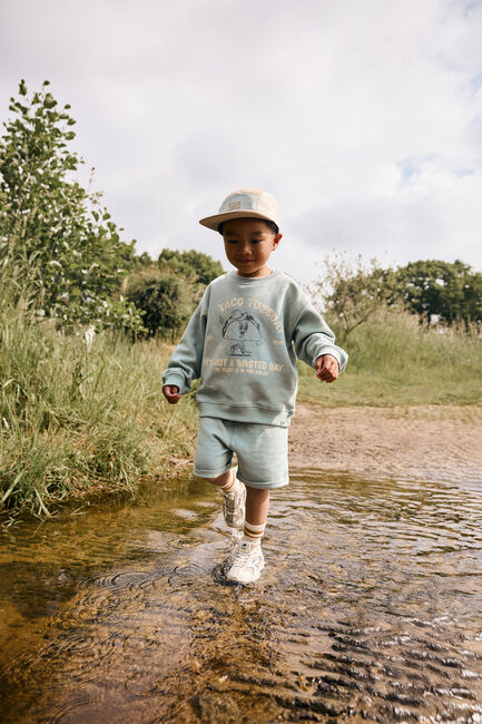 Groene DAILY7 Sweater OVERSIZED SWEATER PRINT - large