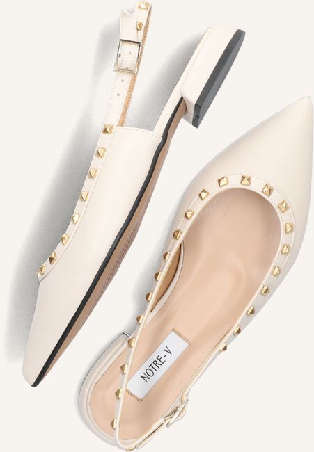 Beige NOTRE-V Slingbacks 12270 Beige NOTRE-V Slingbacks 12270 - large