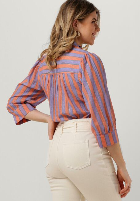 Blauwe POM AMSTERDAM Blouses BLOUSE MIA 7233 - large