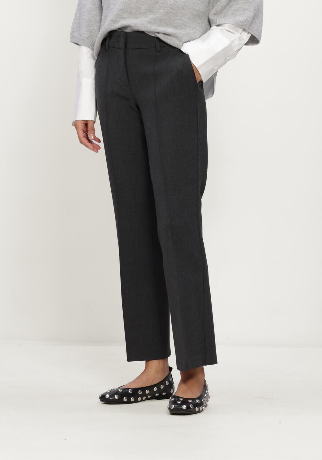 Antraciet CAMBIO Pantalon FARAH - large