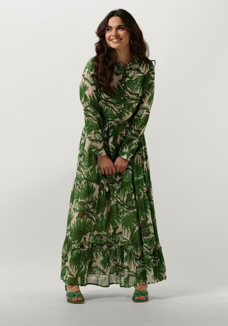 Groene LOLLYS LAUNDRY Maxi jurk NEELL MAXI DRESS LS - large