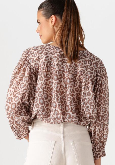 Bruine BY-BAR Blouses LUCY CHETAAH BLOUSE - large