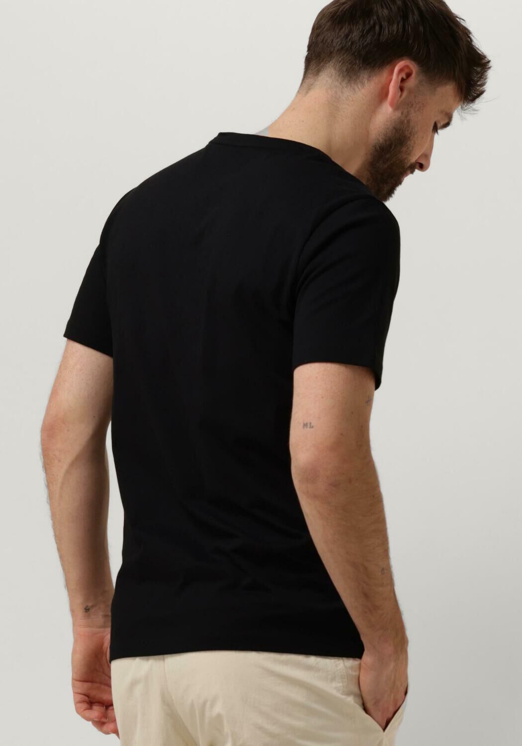 BOSS ORANGE Heren Polo's & T-shirts Tales Zwart