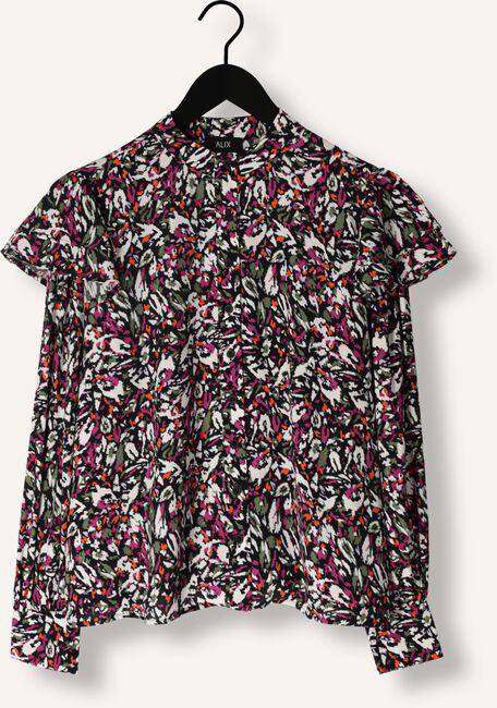 Multi ALIX THE LABEL Blouses LADIES WOVEN BLURRY FLOWER BLOUSE Multi ALIX THE LABEL Blouses LADIES WOVEN BLURRY FLOWER BLOUSE - large