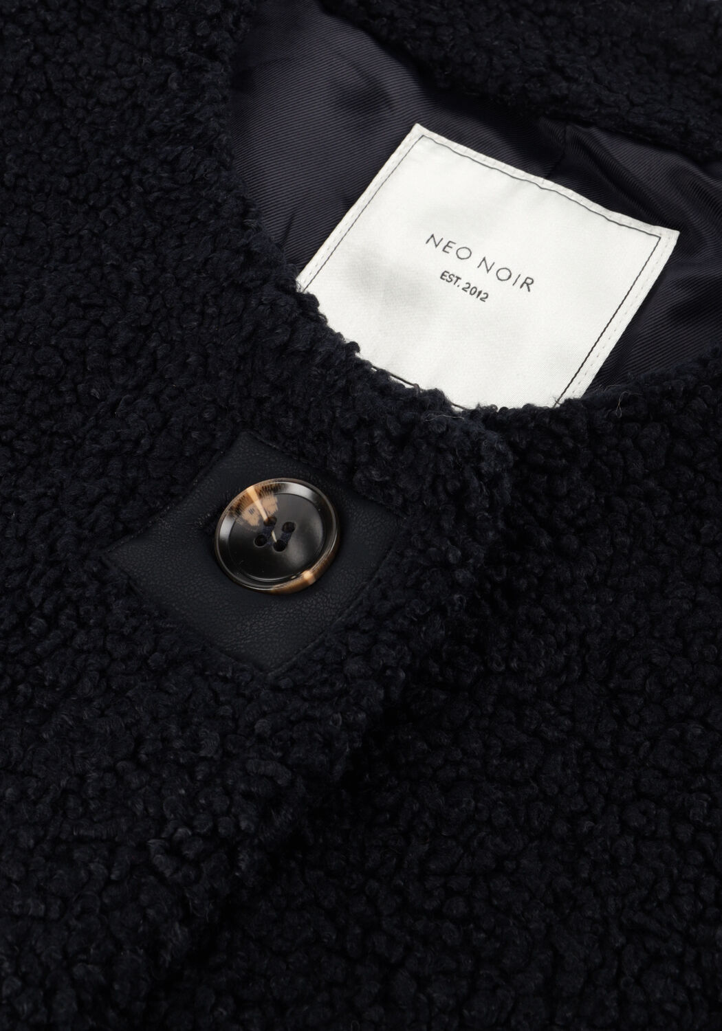 Donkerblauwe NEO NOIR Gilet ANJANNA TEDDY VEST - large