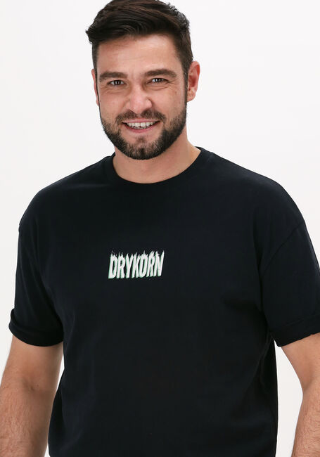 Zwarte DRYKORN T-shirt THILO FLAME - large