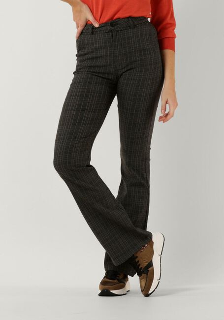 Grijze MINUS Flared broek CARMA CHECK FLARED PANTS - large