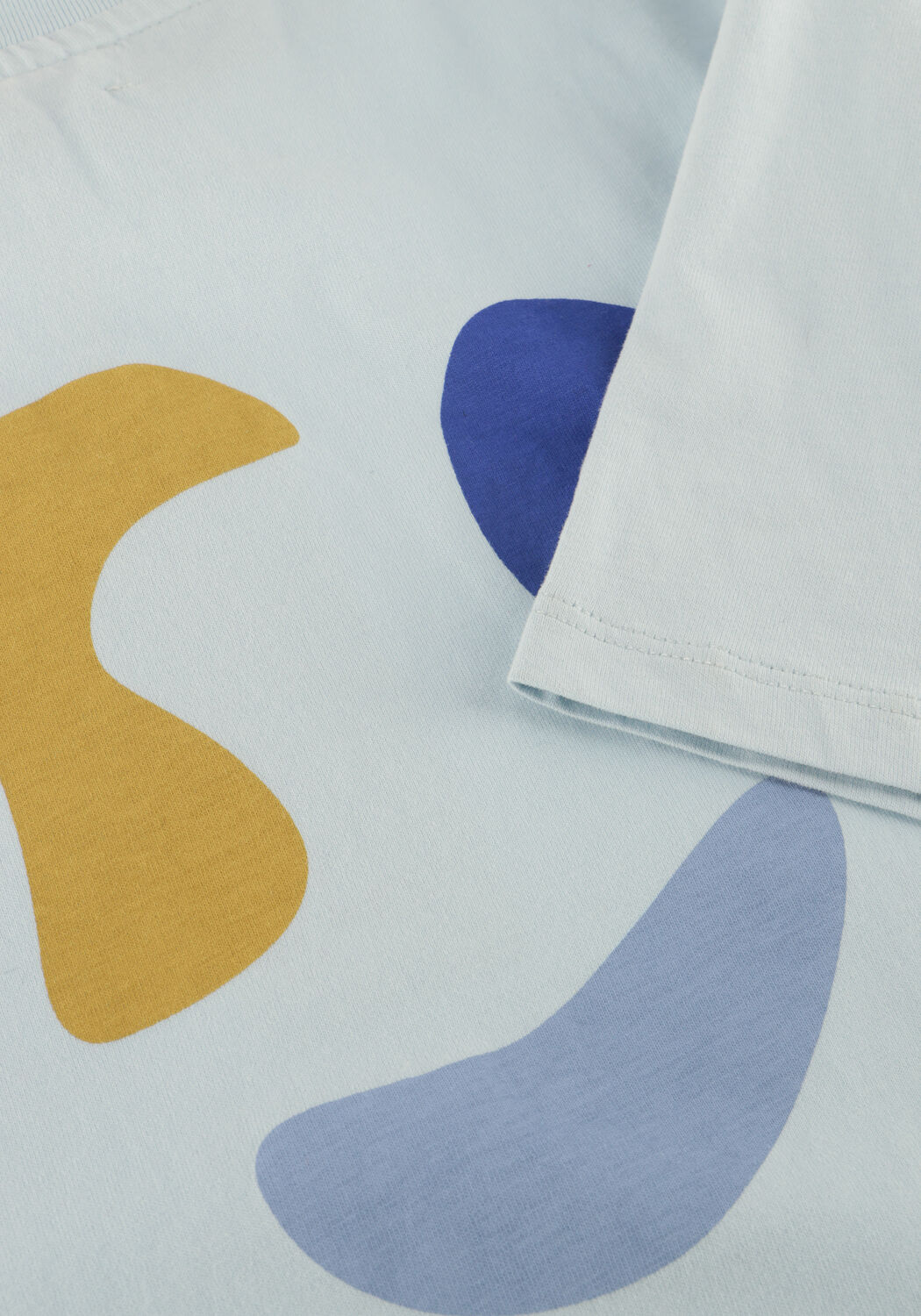 Lichtblauwe JENEST T-shirt MASE T-SHIRT - large