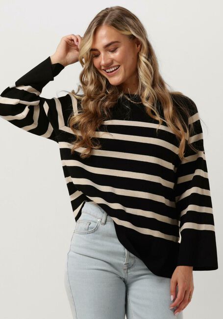 Zwarte OBJECT Trui OBJESTER LS KNIT TOP - large
