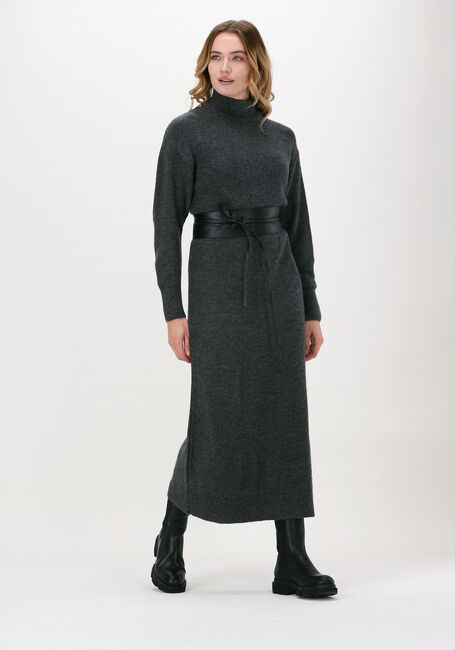 Grijze ANOTHER LABEL Midi jurk HAV DRESS L/S - large