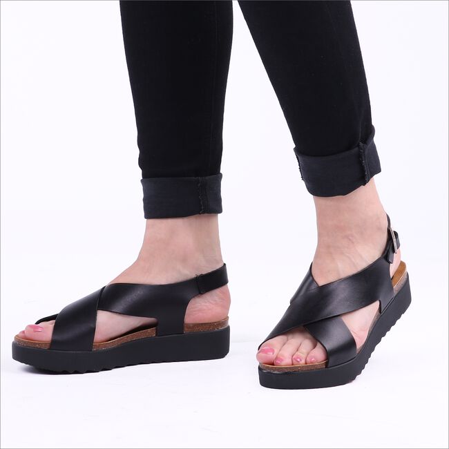 Zwarte RED-RAG Platte sandalen 78068 Zwarte RED-RAG Platte sandalen 78068 - large