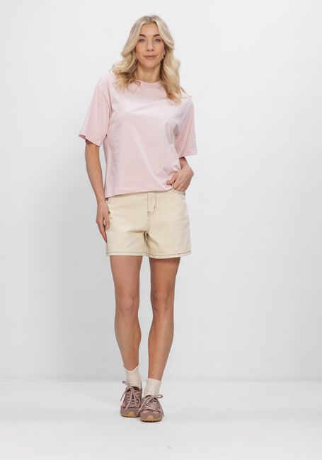 Beige OBJECT Shorts OBJANDREA HW SHORTS - large