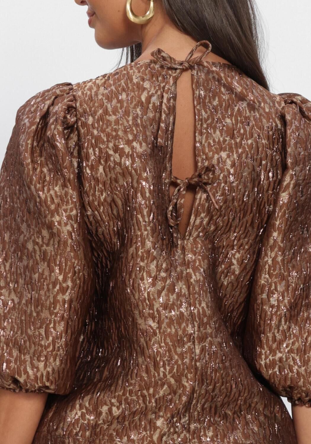 Bruine BY-BAR Blouses JET SPARKLE CHEETAH BLOUSE - large