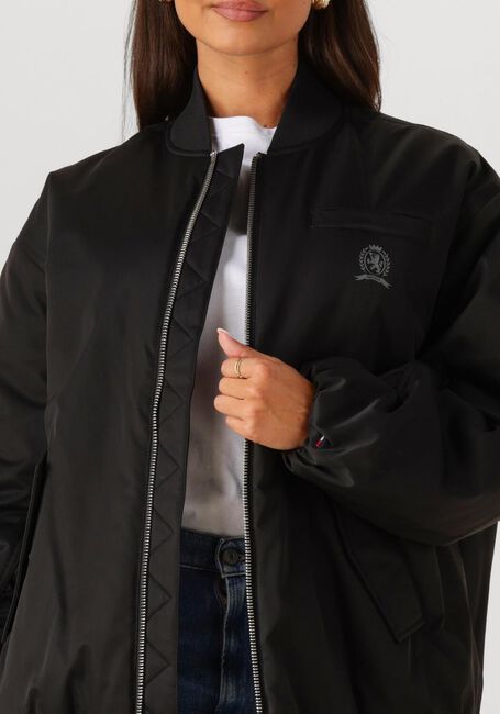 Zwarte TOMMY JEANS Jack TJW LONGLINE BOMBER JACKET - large