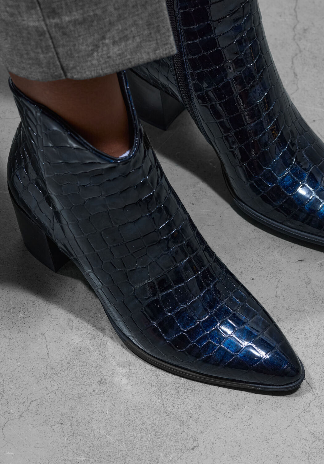 Blauwe LINA LOCCHI Enkellaarsjes AT 152 - large