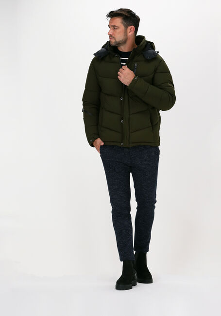 Groene SCOTCH & SODA Gewatteerde jas 163250 - HOODED WATER-REPELLEN Groene SCOTCH & SODA Gewatteerde jas 163250 - HOODED WATER-REPELLEN - large