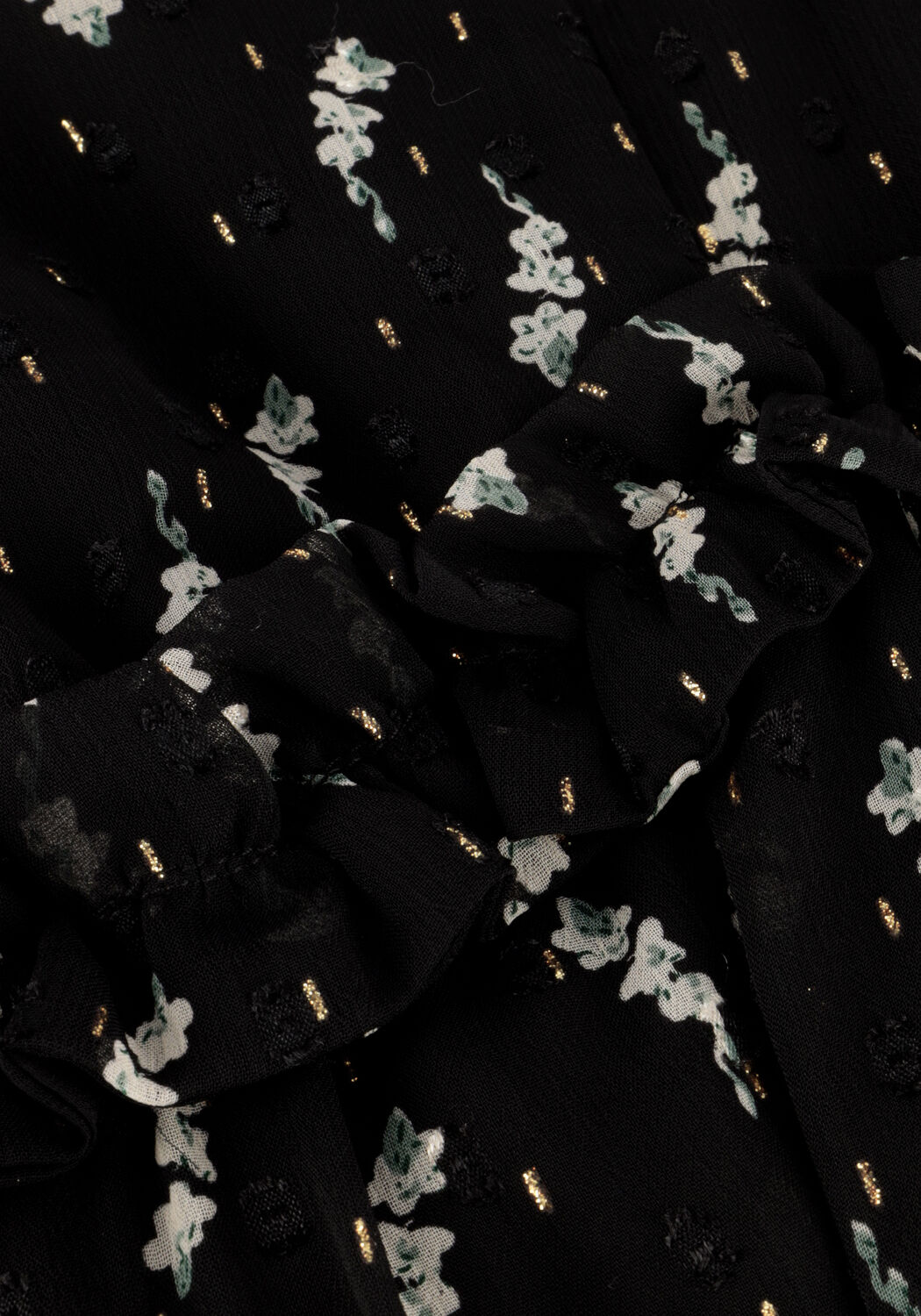 Zwarte NEO NOIR Mini jurk BETHIE FLOWER BRANCH DRESS - large