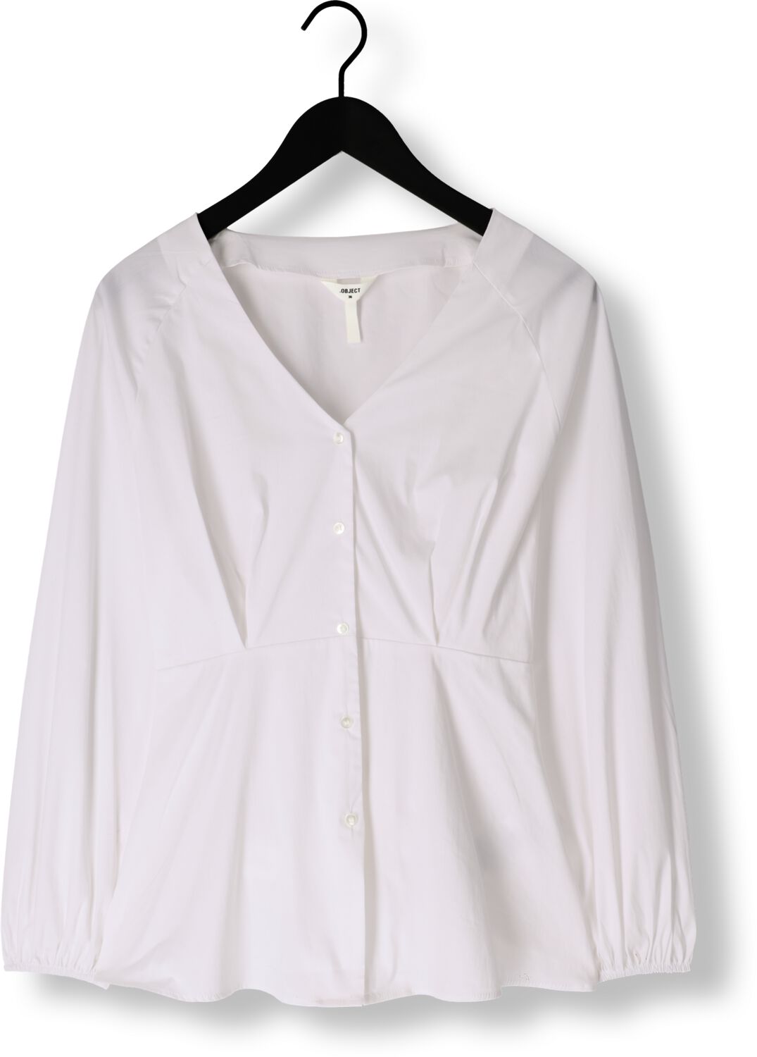 OBJECT Dames Blouses Objtutta Sculpture Fit Ls Shirt D Div Wit
