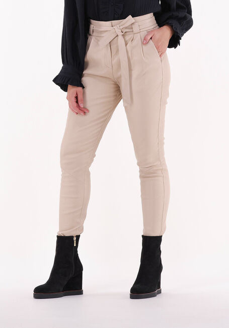 Beige IBANA Pantalon PAULA STRETCH LEATHER - large