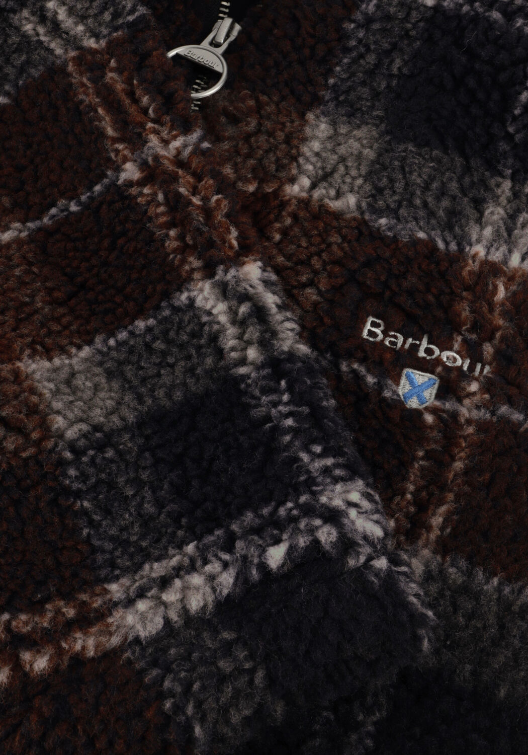 Multi BARBOUR Trui TARTAN FLEECE ZIP THROUGH - large