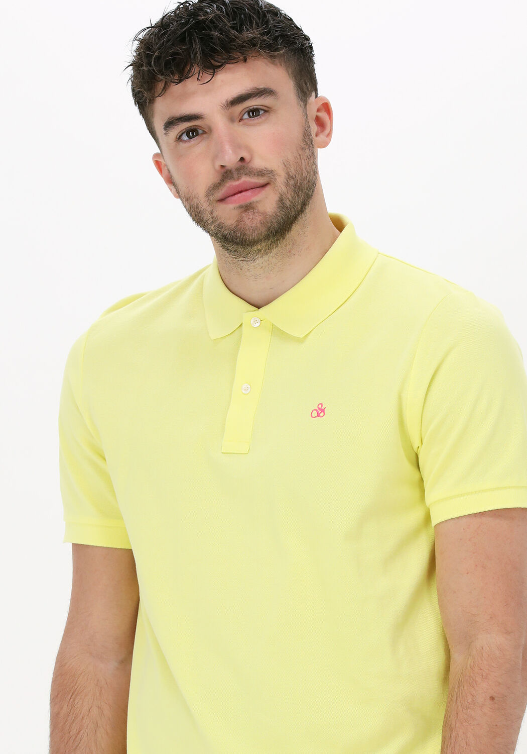 gele scotch soda polo classic pique polo in organic cotton