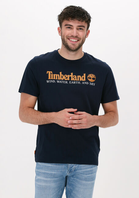Donkerblauwe TIMBERLAND T-shirt WWESR FRONT TEE - large