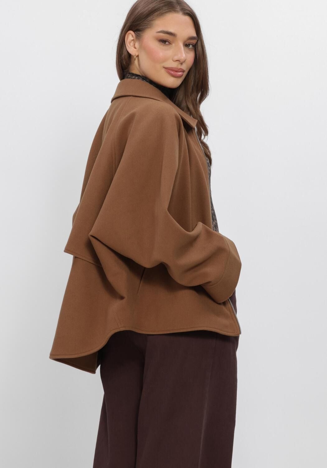 Bruine WITHBLACK Jack WBLJACKIE BATSLEEVE JACKET - large