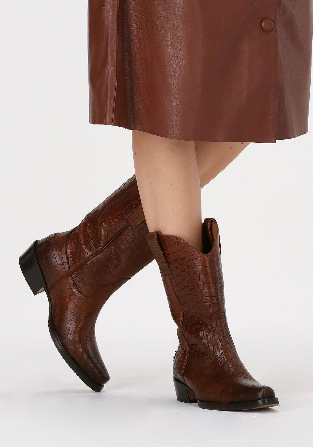 Cognac SHABBIES Cowboylaarzen 192020110 - large