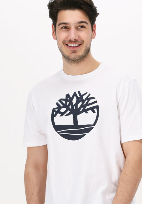 Witte TIMBERLAND T-shirt SS K-R BRAND TREE T - large