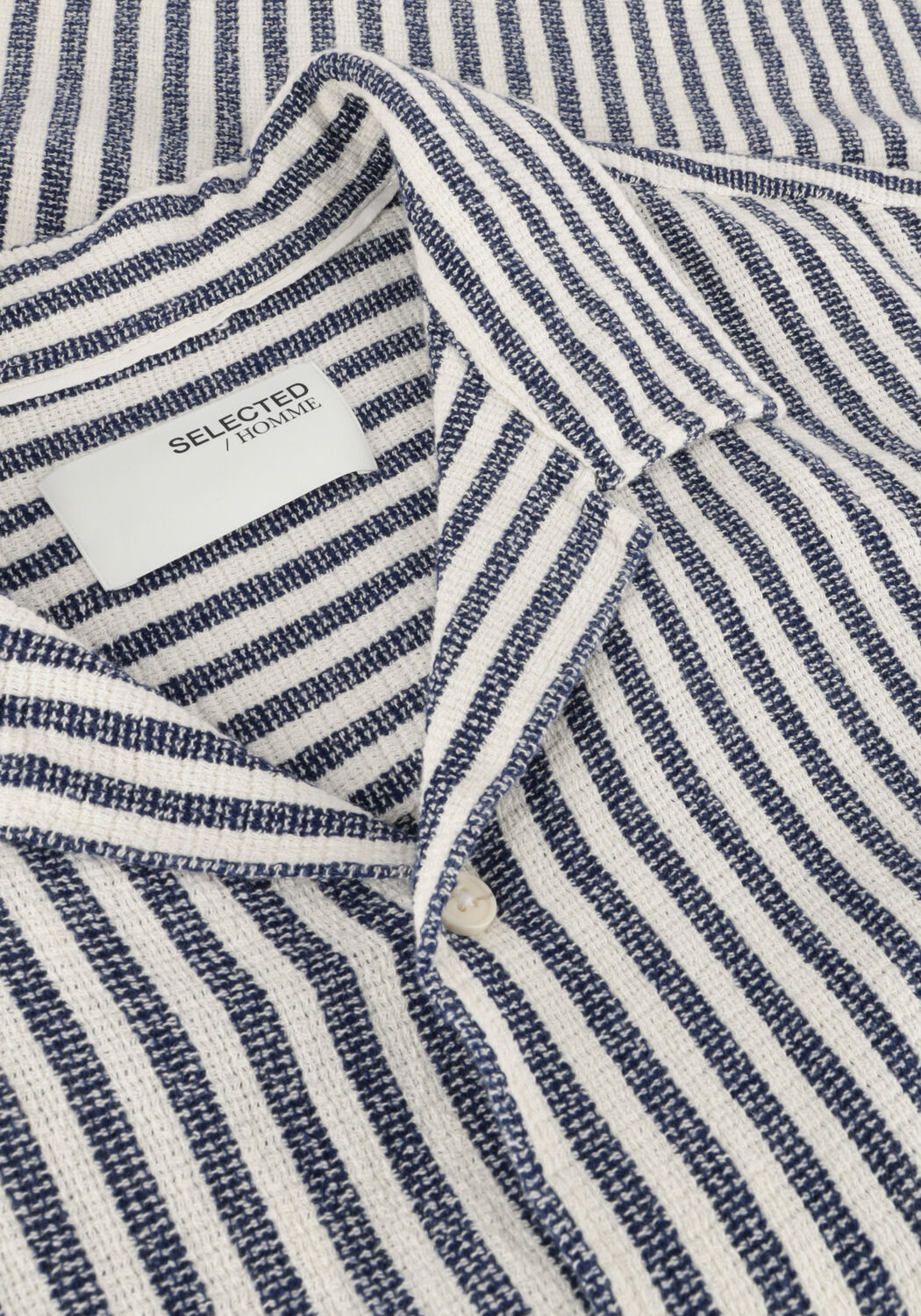 Donkerblauwe SELECTED MEN Casual overhemd SLHRELAX-SAL SHIRT RESORT - large