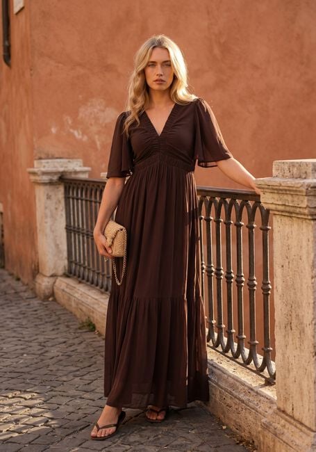Bruine LINA LOCCHI Maxi jurk LL-ALLESIA - large