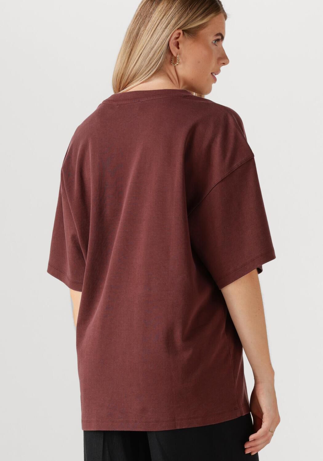 ROUGE EDIT Dames Tops & T-shirts Rousophias Ss O-neck Tee Bruin