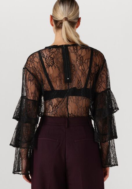 Zwarte ALIX THE LABEL Blouses RUFFLE LACE TOP - large
