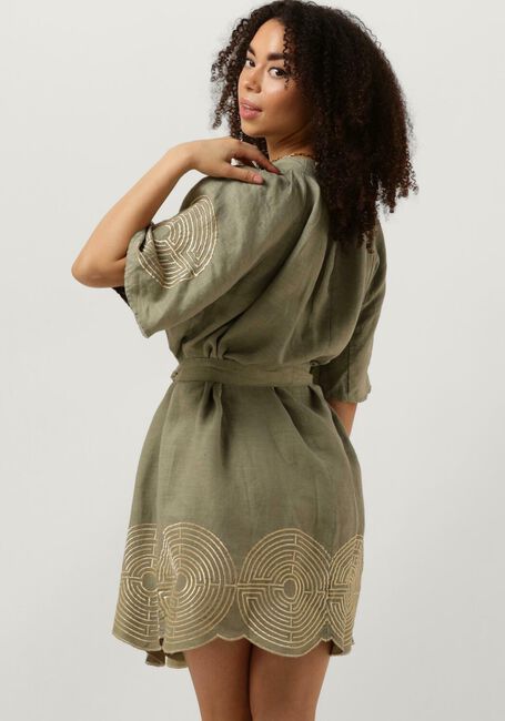 Groene GREEK ARCHAIC KORI Mini jurk 230091 - large