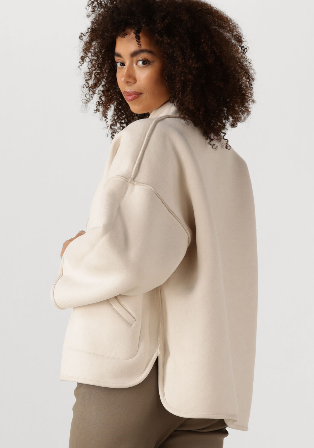 Ecru KNIT-TED Teddy jas JOKO - large