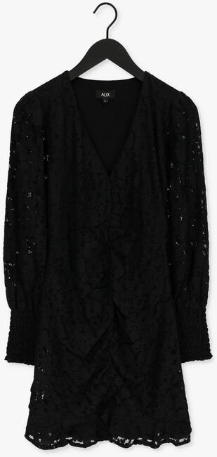 Zwarte ALIX THE LABEL Mini jurk LADIES KNITTED STRETCH LACE DRESS - large