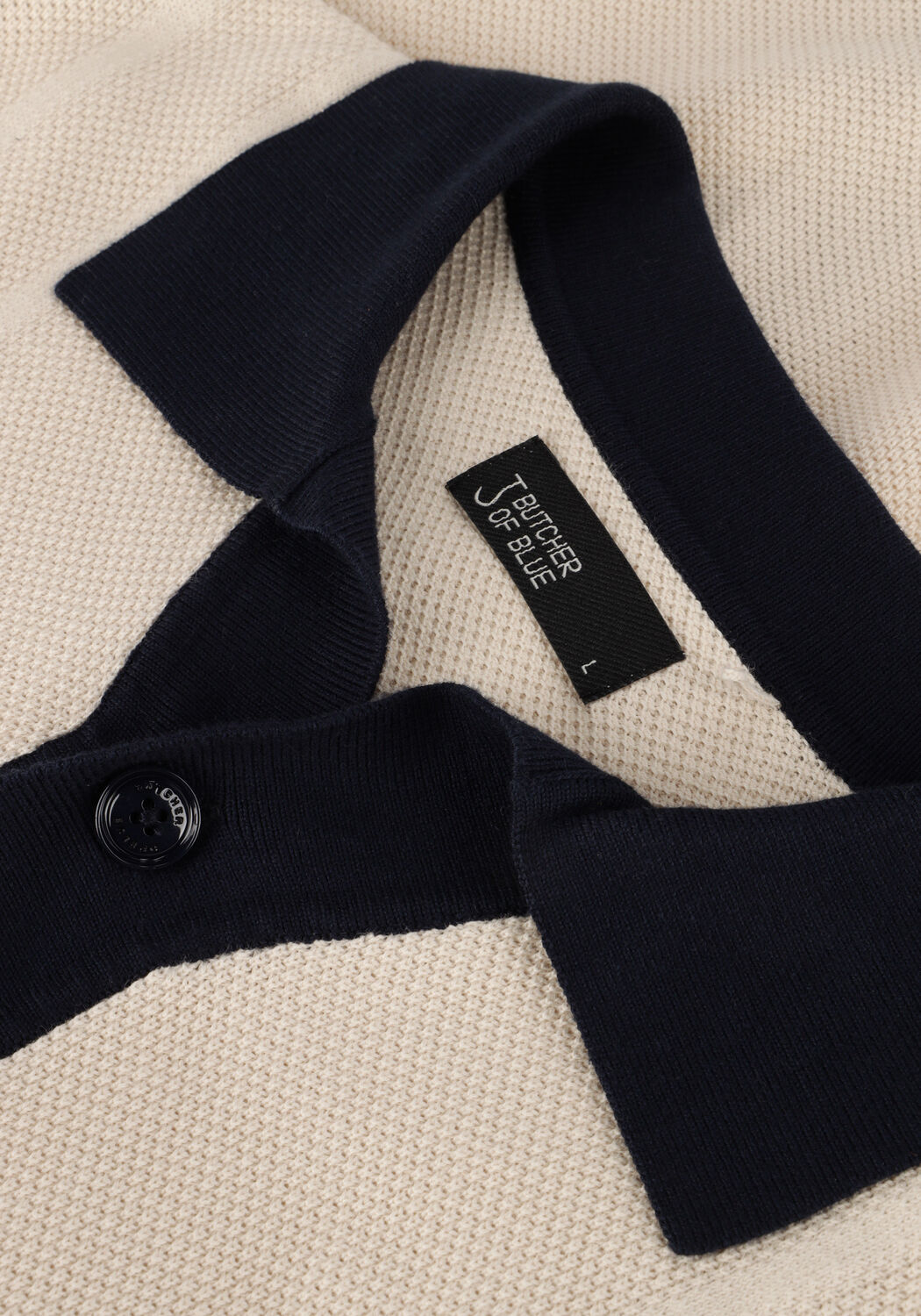 Beige BUTCHER OF BLUE Polo RIPLEY KNIT CT SHIRT - large